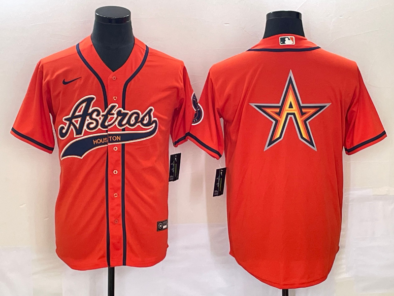 Men's Houston Astros Orange Alternate Jersey Joint Edition